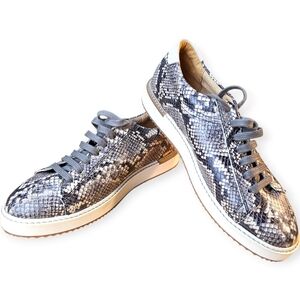 Hush Puppies Women's Sabine Leather Snake Print sneakers